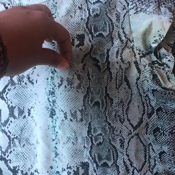 Joie Snake-print Rancher Silk Top - Picture 4 of 5